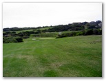 Coast Golf Course - Little Bay: Approach to the Green on Hole 16 - there is a gully directly in front of the green
