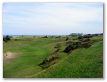 Coast Golf Course - Little Bay: The gully option on Hole 18
