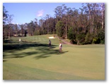 Bonville International Golf Resort - Bonville: Green on Hole 1 looking back along the fairway.