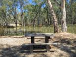 Spencers Bridge - Gannawarra: Picnic table with a view of the creek.