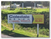 Coledale Beach Camping Reserve - Coledale: Welcome sign