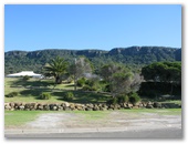 Coledale Beach Camping Reserve - Coledale: Magnificent mountain backdrop