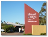 Stuart Range Caravan Park - Coober Pedy: Stuart Range Caravan Park welcome sign