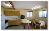 Coogee Beach Holiday Park - Coogee: Kitchen dining area in Family Beach Chalet