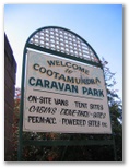 Cootamundra Caravan Park - Cootamundra: Cootamundra Caravan Park welcome sign