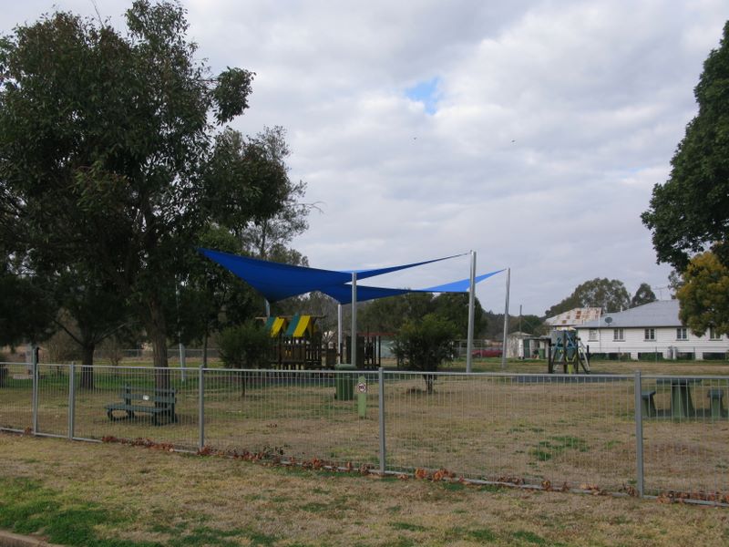 Swinging Bridge Park - Cooyar: Playground for children.