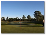 Coraki Golf Course - Coraki: Green on Hole 6 showing adjacent water feature