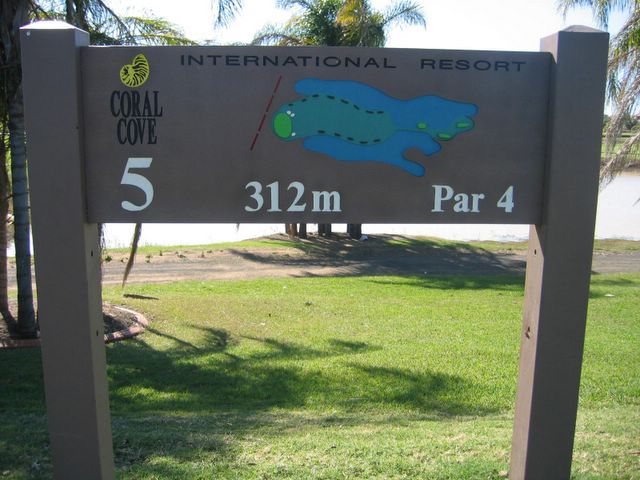 Coral Cove Golf Course - Coral Cove: Layout of Hole 5: Par 4, 312 meters