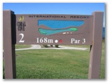Coral Cove Golf Course - Coral Cove: Layout of Hole 2: Par 3, 168 meters