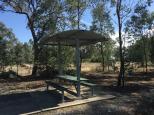 Lowesdale Rest Area - Coreen: Sheltered picnic table.
