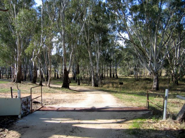 Rivergum Holiday Retreat 2006 - Corowa: Road to river and campgrounds