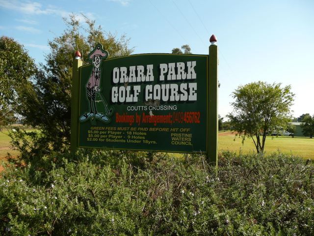 Orara Park Golf Course - Coutts Crossing: Orara Park Golf Course welcome sign