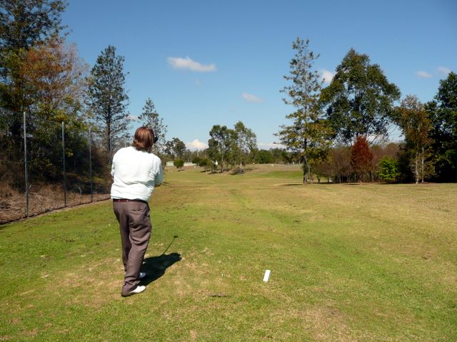 Orara Park Golf Course - Coutts Crossing: Fairway view Hole 8 - the fairway dog legs to the left and is quite tricky.
