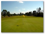 Orara Park Golf Course - Coutts Crossing: Green on Hole 8 looking back along fairway