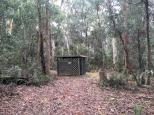 Delegate River Campground - Bendoc:  Drop toilet among the gumtrees. Don't be surprised if kookaburras laugh when you are using this facility. 