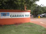 Kimberley Entrance Caravan Park - Derby: Welcome sign