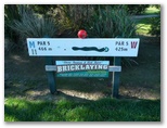 Drouin Golf & Country Club - Drouin: Hole 11 - Par 5, 466 metres.  Sponsored by Steven Thomson & Nick Byrne Bricklaying.