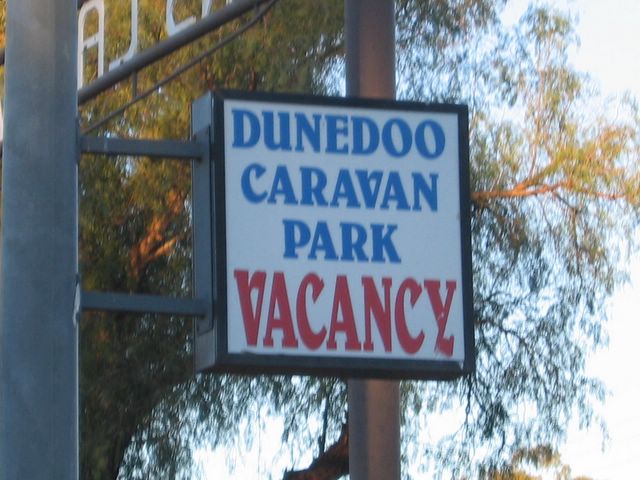 Dunedoo Caravan Park - Dunedoo: Dunedoo Caravan Park welcome sign