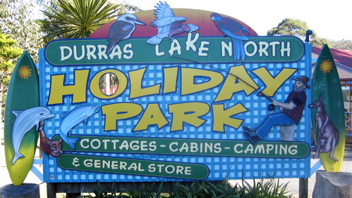 Durras Lake North Holiday Park - Durras North: Durras Lake North Holiday Park welcome sign