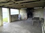 Marlay Point Foreshore Reserve - Clydebank: Interior of the camp kitchen which has provision for lighting a fire. It would be a nice cosy place in winter. 