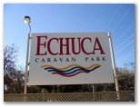 Echuca Holiday Park - Echuca: Echuca Holiday Park welcome sign