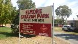 Elmore Caravan Park - Elmore: Welcome sign.