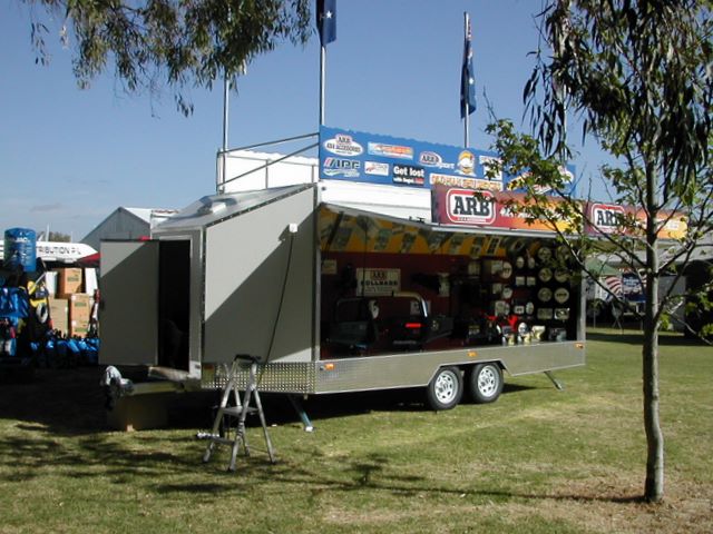 Elross Caravans, Fifth Wheelers, Motorised Campers and Display Caravans - Perth: Customised Display Caravan made by Elross
