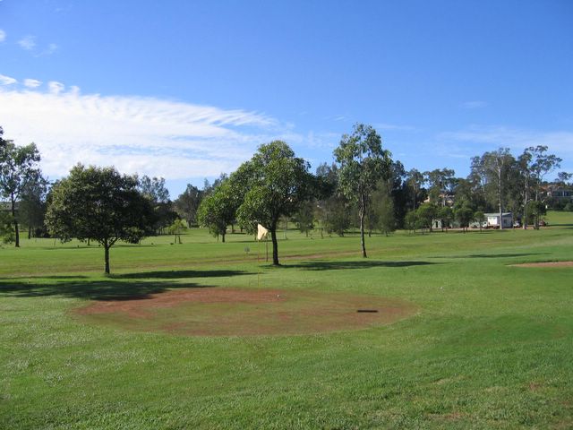 Emerald Downs Golf Course - Port Macquarie: Temporary green on Hole 6