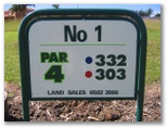 Emerald Downs Golf Course - Port Macquarie: Hole 1 - Par 4, 332 meters