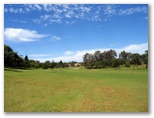 Emerald Downs Golf Course - Port Macquarie: Approach to the Green on Hole 1