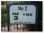 Emerald Downs Golf Course - Port Macquarie: Hole 2 - Par 3, 150 meters