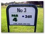Emerald Downs Golf Course - Port Macquarie: Hole 3 - Par 4, 361 meters