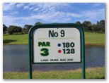 Emerald Downs Golf Course - Port Macquarie: Hole 9 - Par 3, 180 meters