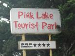 Pink Lake Tourist Park - Sinclair Esperance: Welcome sign