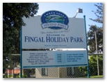 Fingal Holiday Park - Fingal Head: Fingal Head Holiday Park welcome sign