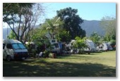 Fishery Falls Holiday Park - Fishery Falls: Shady powered sites for caravans