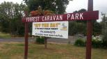 Forrest Caravan Park - Forrest: Forrest Caravan Park welcome sign.