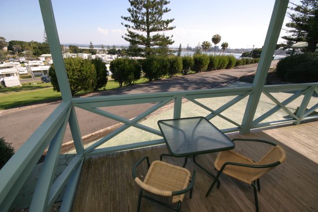 Forster Beach Holiday Park - Forster: Balcony with view over the Caravan Park.  The park has excellent sealed roads throughout.