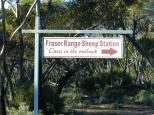 Fraser Range Sheep Station - Fraser Range: Welcome sign on Eyre Highway