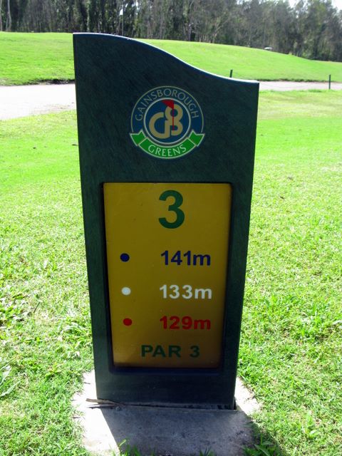 Gainsborough Greens Golf Course - Pimpama: Hole 3 Par 3, 141 meters