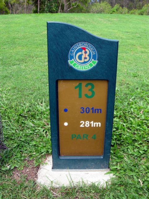 Gainsborough Greens Golf Course - Pimpama: Hole 13 Par 4, 301 meters