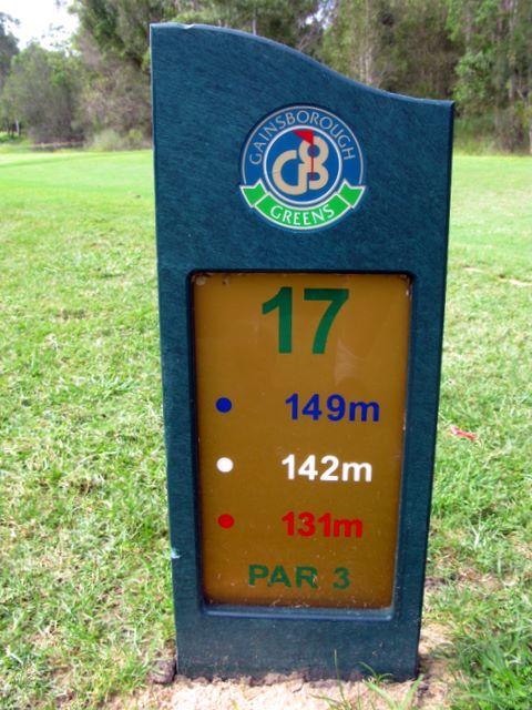 Gainsborough Greens Golf Course - Pimpama: Hole 17 Par 3, 149 meters