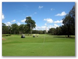 Gainsborough Greens Golf Course - Pimpama: Green on Hole 6 looking back along the fairway.