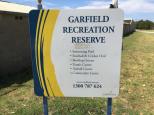 Garfield Recreation Reserve - Garfield: Welcome sign.