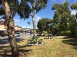 Garfield Recreation Reserve - Garfield: Picnic tables in the main street.