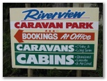 Riverview Caravan Park - Gayndah: Riverview Caravan Park welcome sign