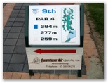 Emerald Lakes Golf Course - Carrara: Emerald Lakes Golf Club Hole 9: Par 4, 294 metres