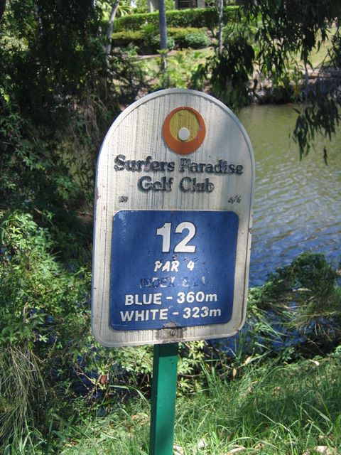 Surfer's Paradise Golf Club - Gold Coast: Surfer's Paradise Golf Course: Hole 12, Par 4 - 360 meters