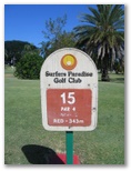 Surfer's Paradise Golf Club - Gold Coast: Surfer's Paradise Golf Course: Hole 15, Par 4 - 343 meters off red marker