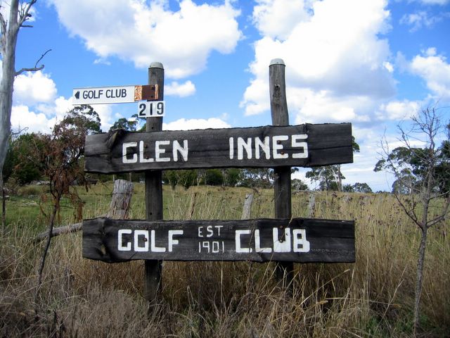 Glen Innes NSW - Glen Innes: Glen Innes NSW: Historic Glen Innes Golf Course north of the town